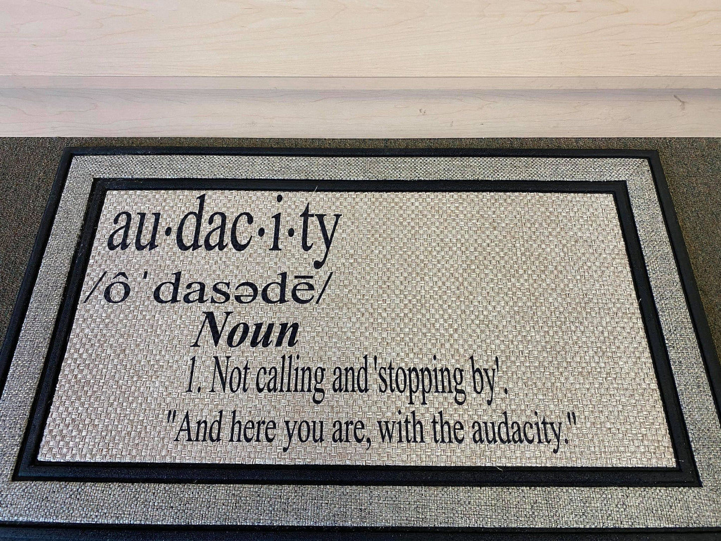 Audacity Door Mat