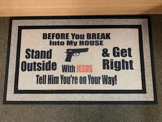 Get Right Door Mat