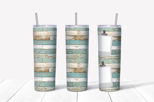 Distressed wood Tumbler