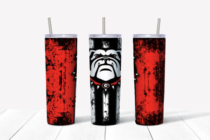 20 OZ Georgia Bulldogs Tumbler with Straw