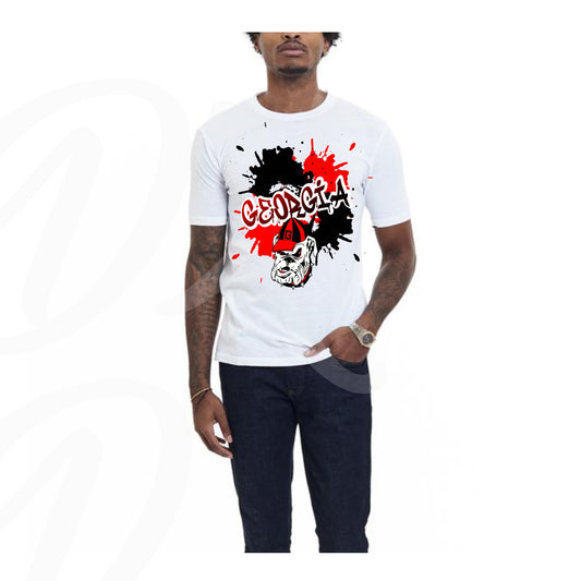 Georgia Bulldogs Splash Paint T shirt