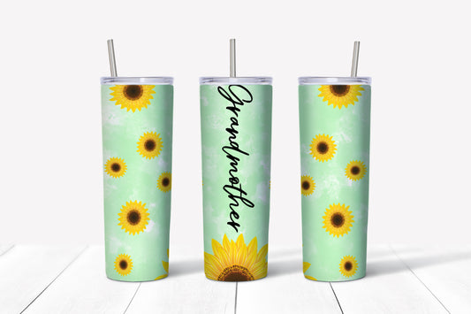 Grandma Sunflower Tumbler