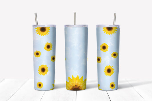 Blue Flower Tumbler