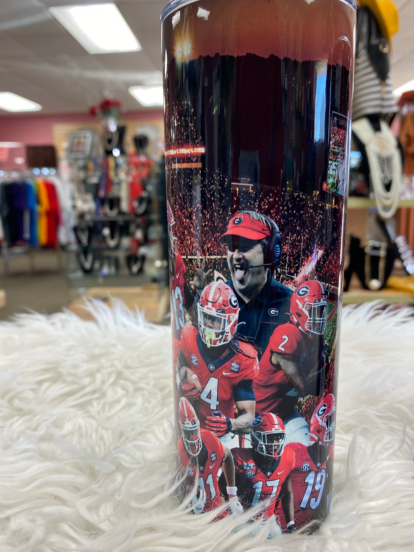 20 Oz Georgia Bulldogs National Champions Tumbler with Straw